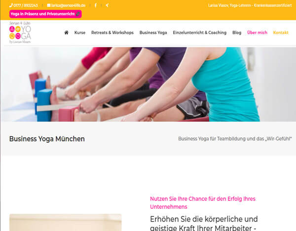 Yogaunterricht & Yogakurs München - Sense4Life Hatha Yoga