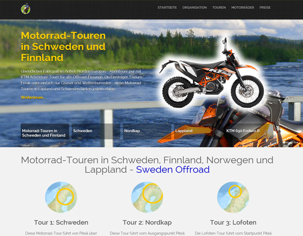Motorradtouren in Schweden