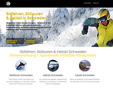 Skifahren Schweden - Heliski, Skitouren, Ferienwohnung, Jagen & Catski
